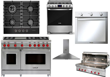 Reparación de estufas, hornos de gas, horno eléctrico, parrillas, asadores, cajón calentador y campanas
