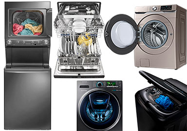 Reparación de lavadoras, secadoras, lavasecadoras, centros de lavado y lavavajillas